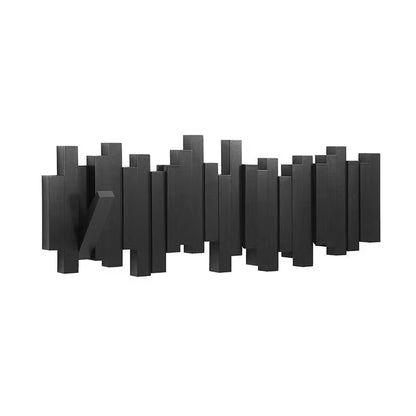 Wooden Coat Rack Wall Mounted Sticks