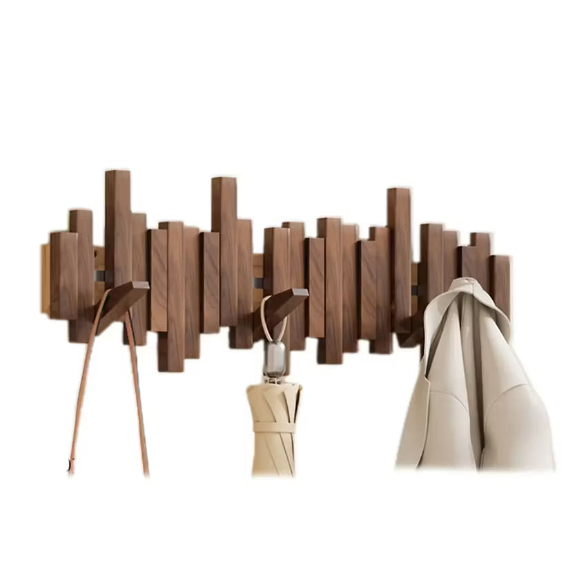 Wooden Coat Rack Wall Mounted Sticks
