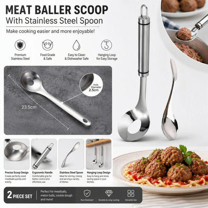 Stainless Steel Meatball Scoop Ball Maker Tool