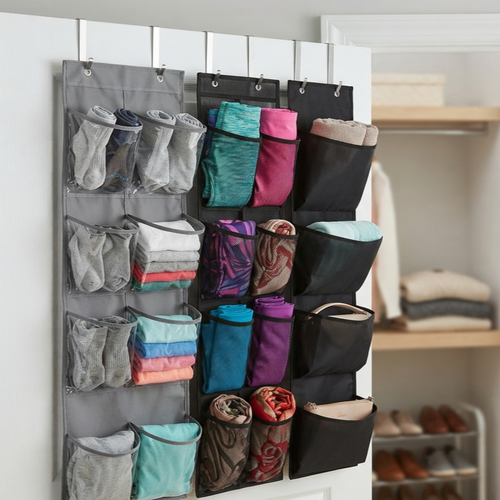 12-Pocket Over the Door Shoe Organizer