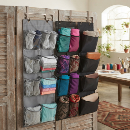 12-Pocket Over the Door Shoe Organizer
