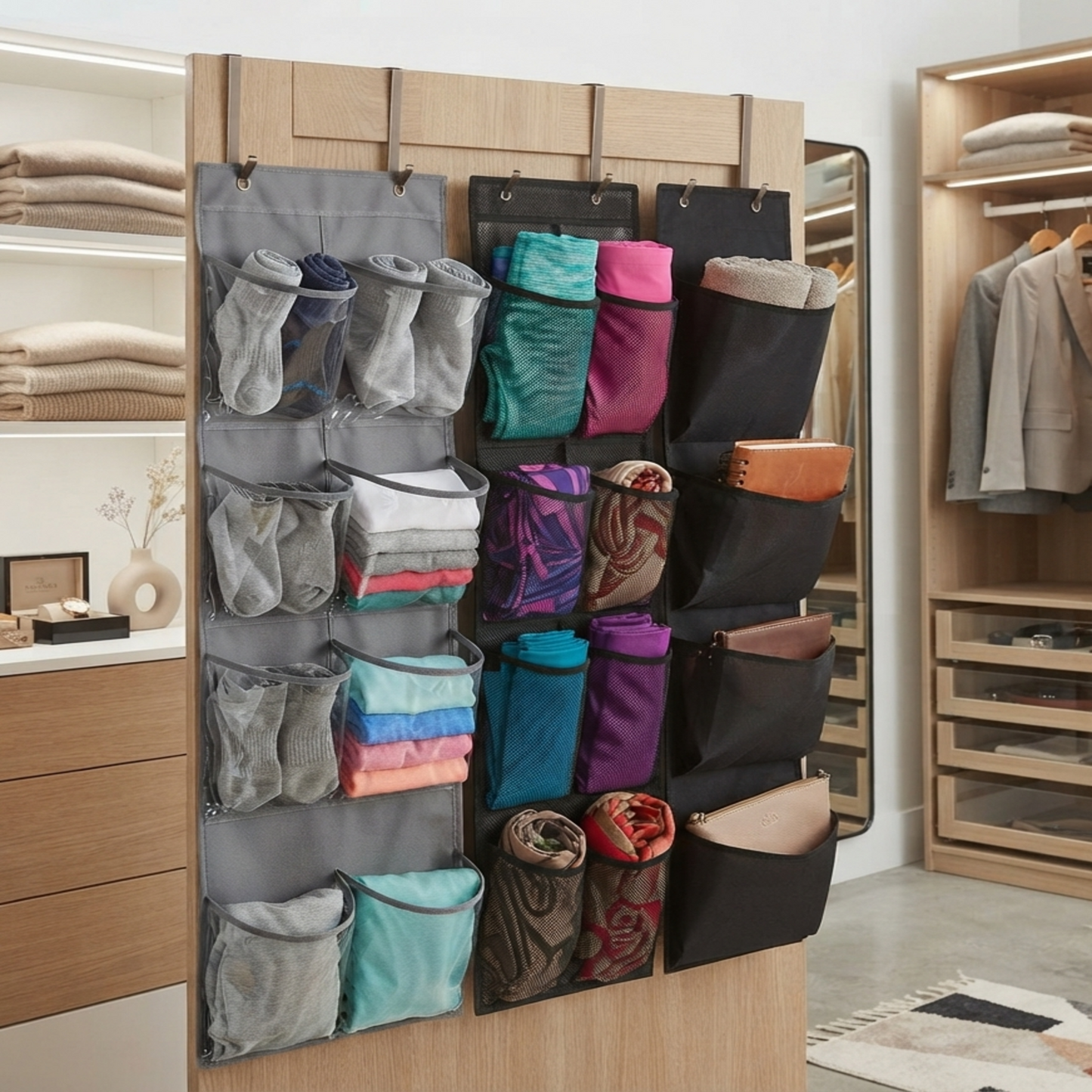 12-Pocket Over the Door Shoe Organizer