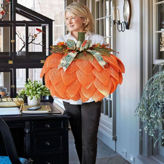 Pumpkin fall wreath