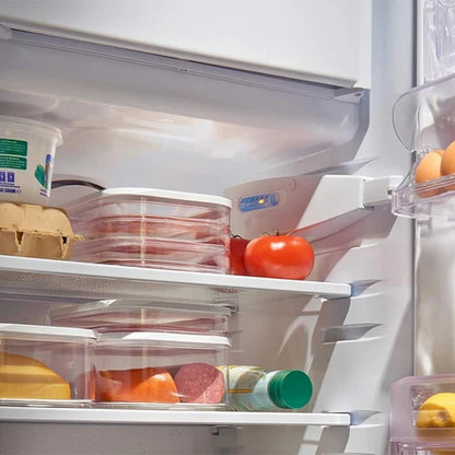 Clario Fridge Storage Container | Clear, Stackable Refrigerator Organizer Bins