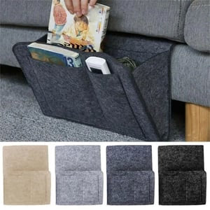 Bexley Bedside Caddy | Multi-Pocket Felt Nightstand Organizer