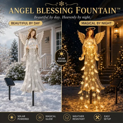 Sera Solar Garden Light | Angel Design, Weather-Resistant Outdoor Illumination