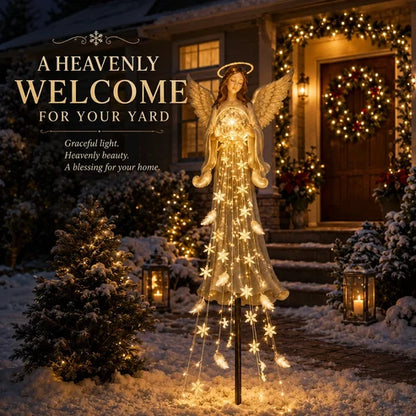 Sera Solar Garden Light | Angel Design, Weather-Resistant Outdoor Illumination
