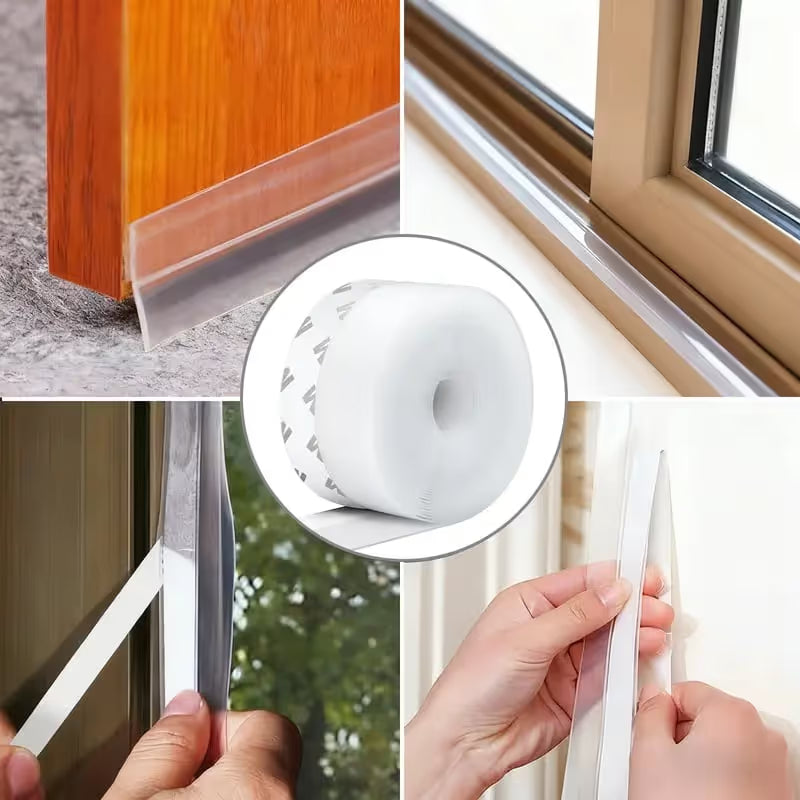Adhesive Draft Stopper Seal Strip for Doors, Windows & Shower Doors