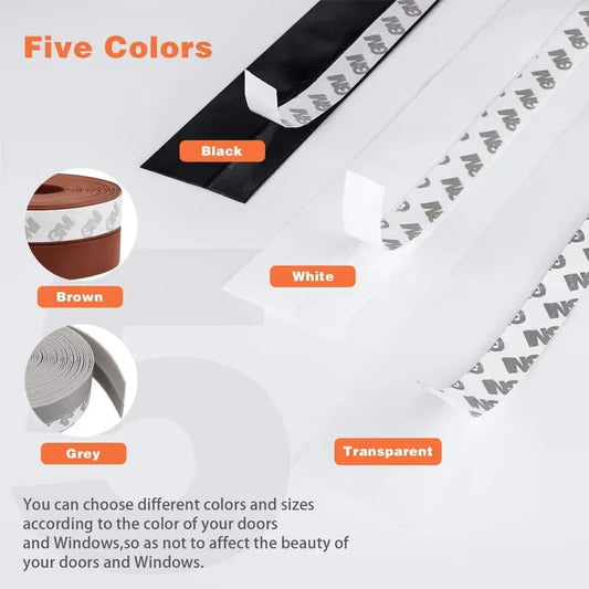 Adhesive Draft Stopper Seal Strip for Doors, Windows & Shower Doors