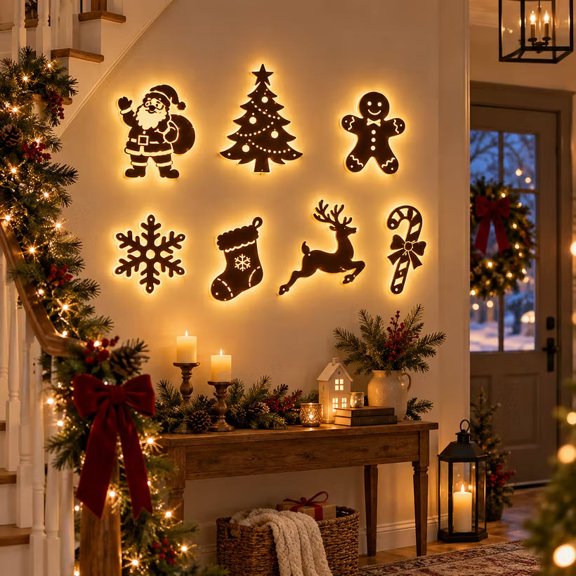 🦌Glowing Christmas Reindeer Wall Light – Cozy Festive LED Decor