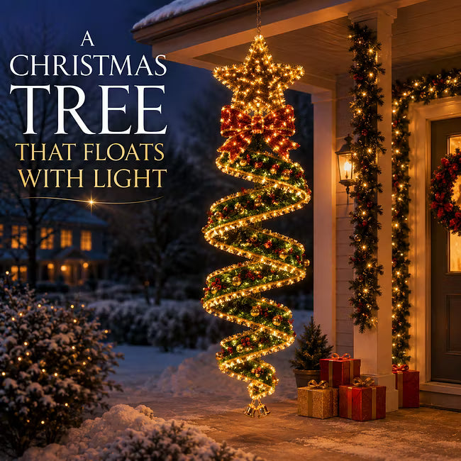 Christmas Magic Spiral Hanging LED Light Collection