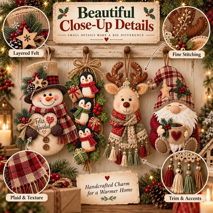 Vintage Christmas Character Door Hangers