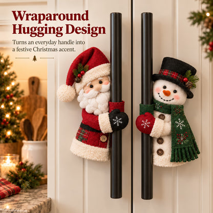 Christmas Santa & Snowman Handle Huggers – Set of 2
