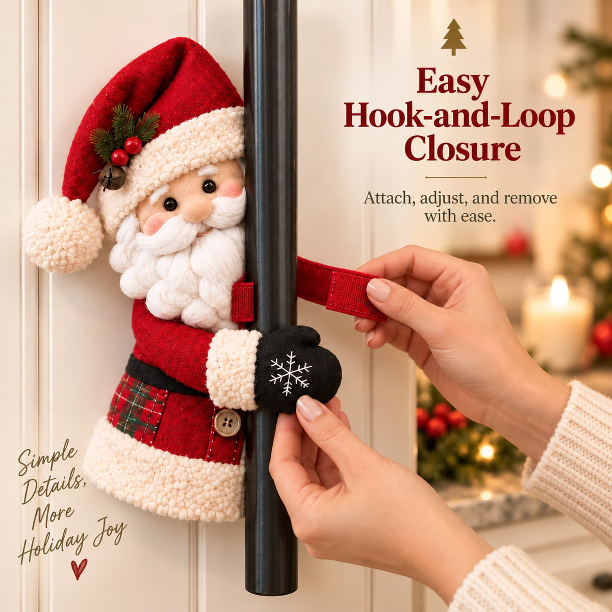 Christmas Santa & Snowman Handle Huggers – Set of 2
