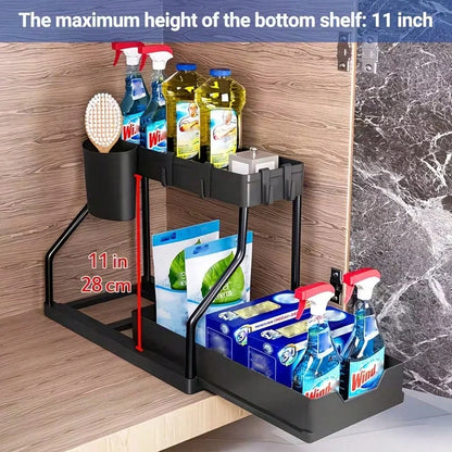 2 Pack Pull Out Under Sink Organizer