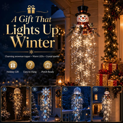 Christmas Hanging Snowflake & Crystal LED Light