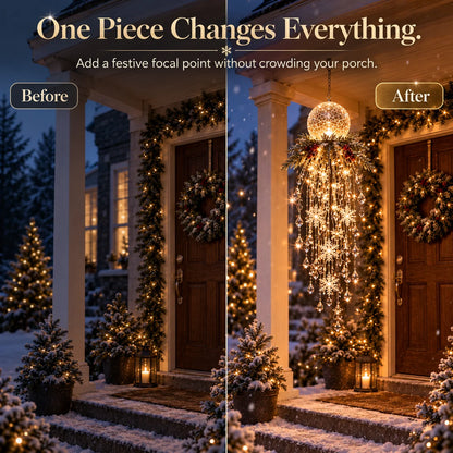 Christmas Hanging Snowflake & Crystal LED Light