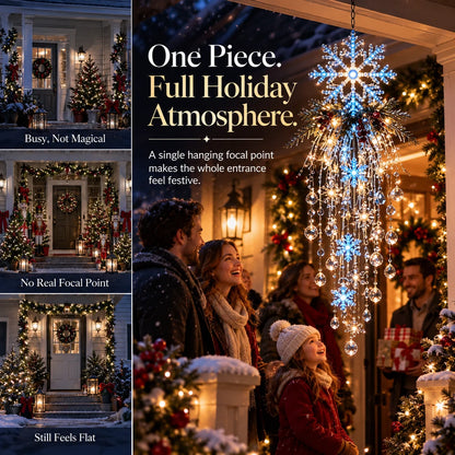 Christmas Hanging Snowflake & Crystal LED Light