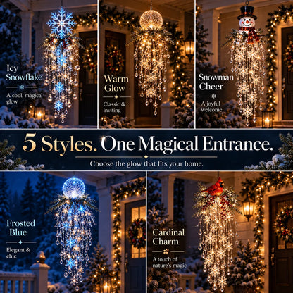Christmas Hanging Snowflake & Crystal LED Light