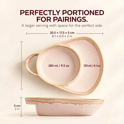 ServeNest – Divided Ceramic Serving Dish