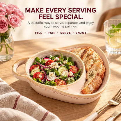 ServeNest – Divided Ceramic Serving Dish