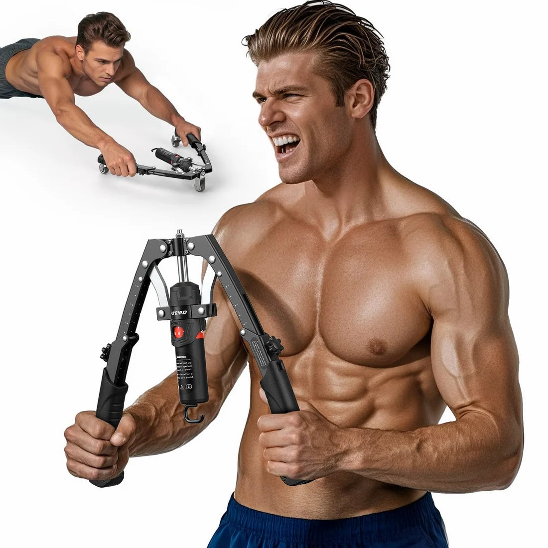 Adjustable Hydraulic Arm Strength Trainer (with LED counter)