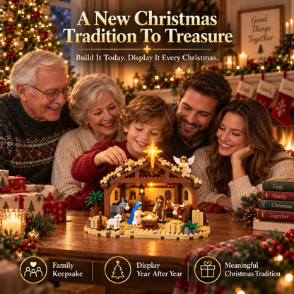 🎁 Build The Christmas Story – Nativity Scene Building Block Set