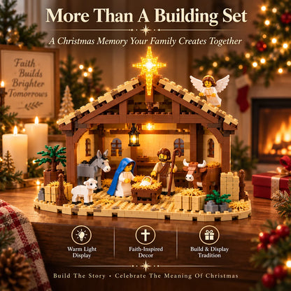 🎁 Build The Christmas Story – Nativity Scene Building Block Set