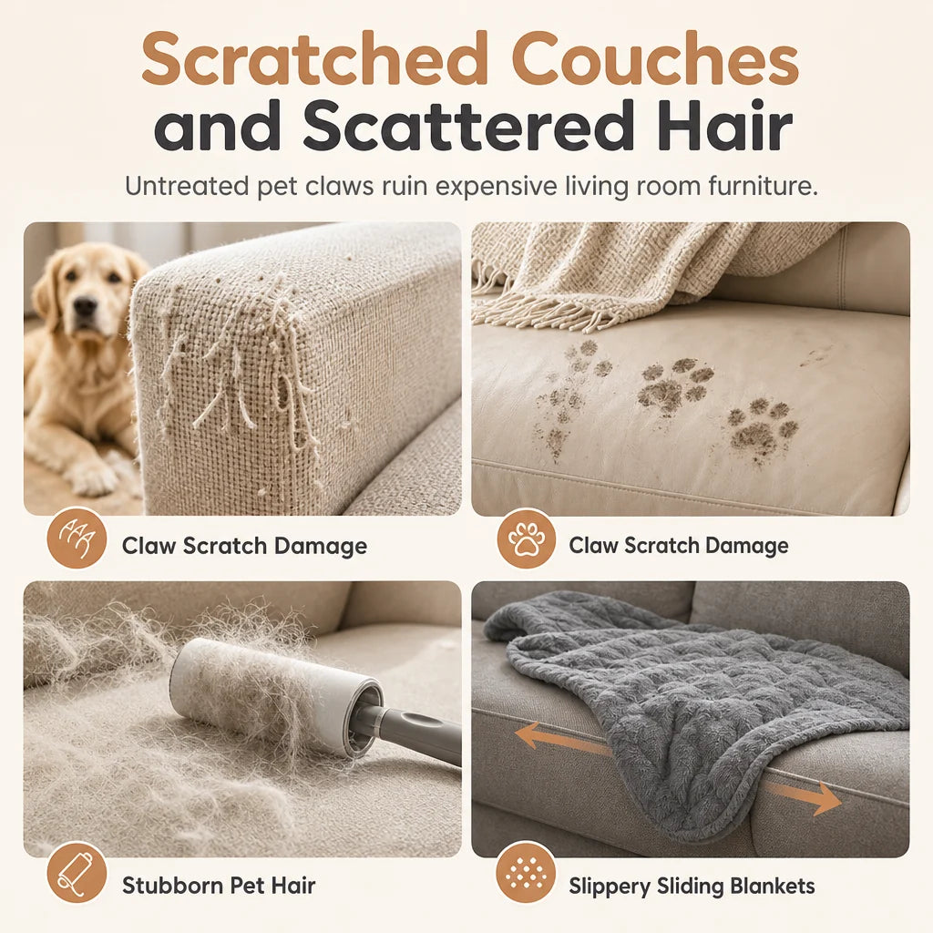 Plush Pet Furniture Protector