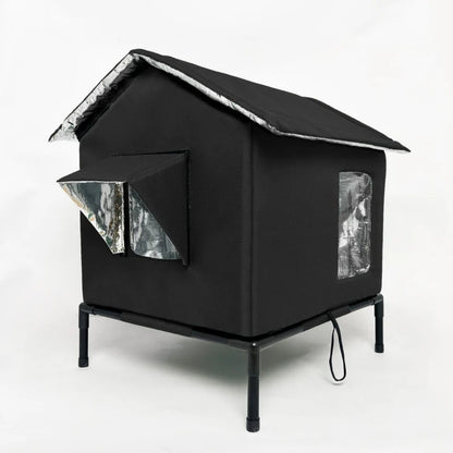 All-Weather Elevated Outdoor Cat House