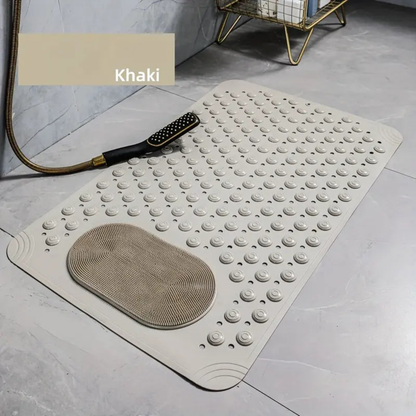 Non-Slip Shower Mat with Foot Massage & Drain Holes