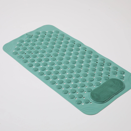 Non-Slip Shower Mat with Foot Massage & Drain Holes