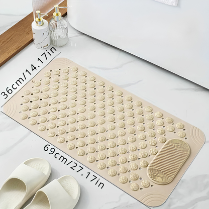 Non-Slip Shower Mat with Foot Massage & Drain Holes