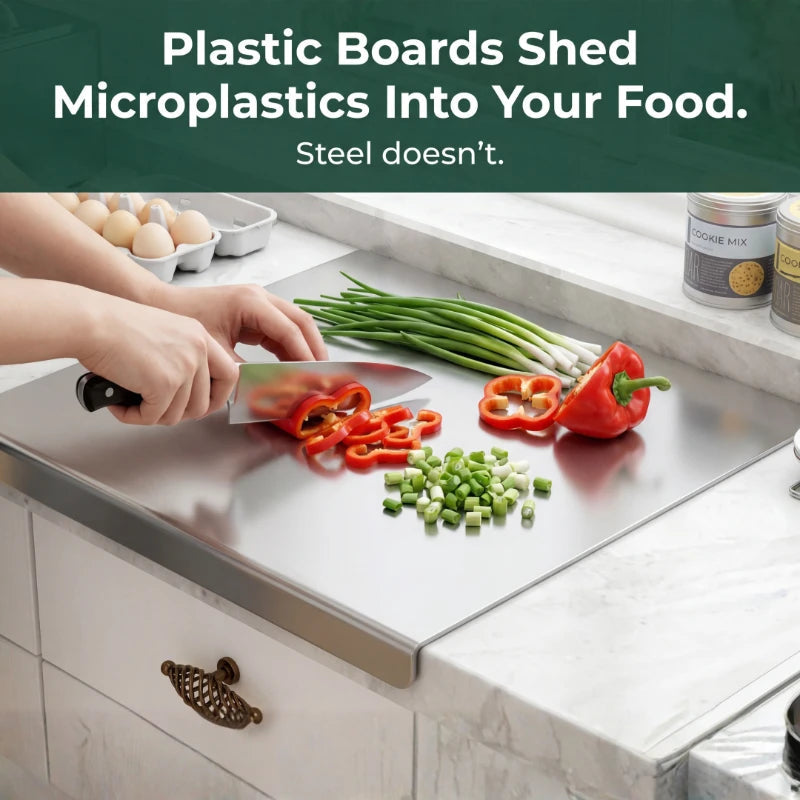 Stainless Steel Countertop Chopping Board