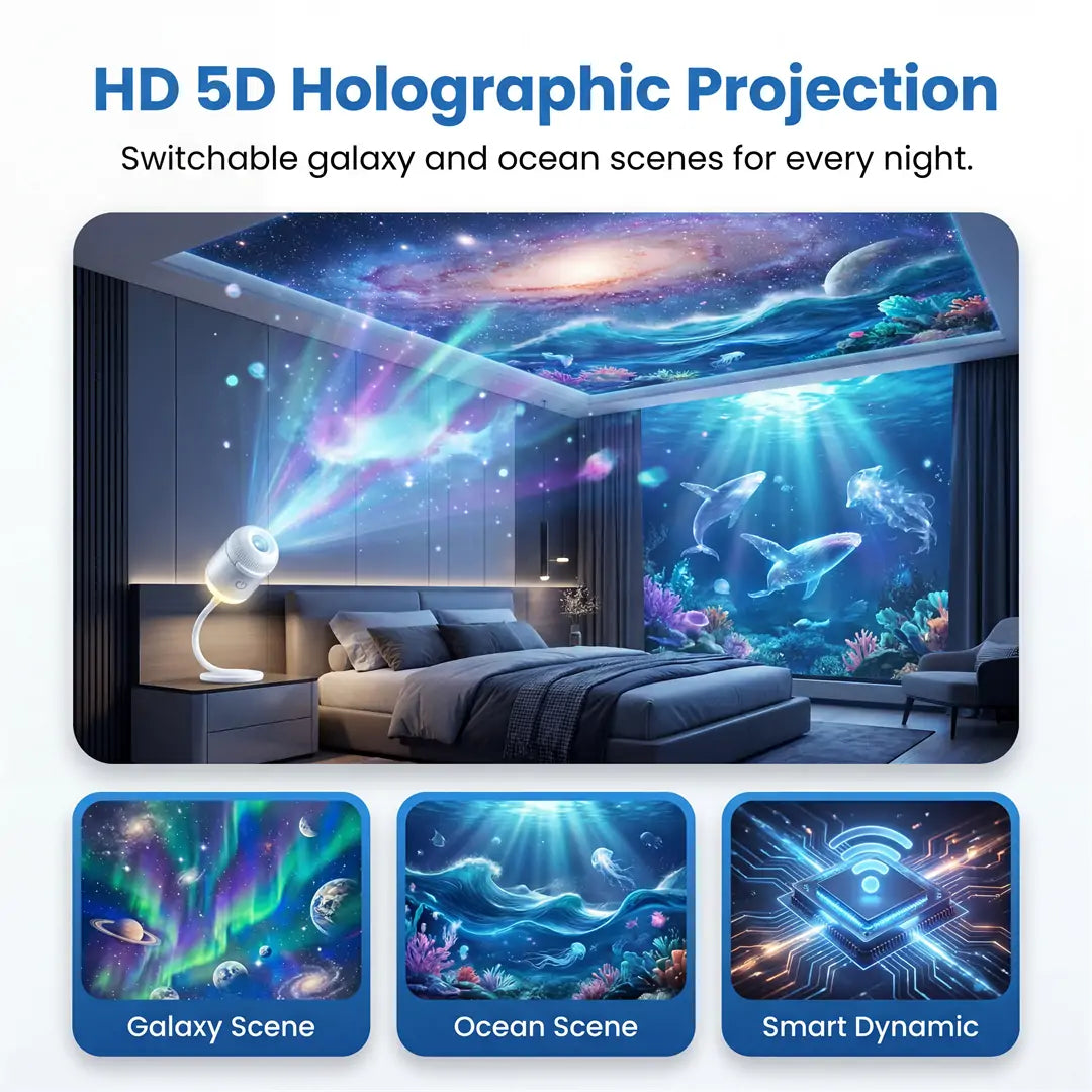 Smart Holographic Star & Ocean 5D Projector