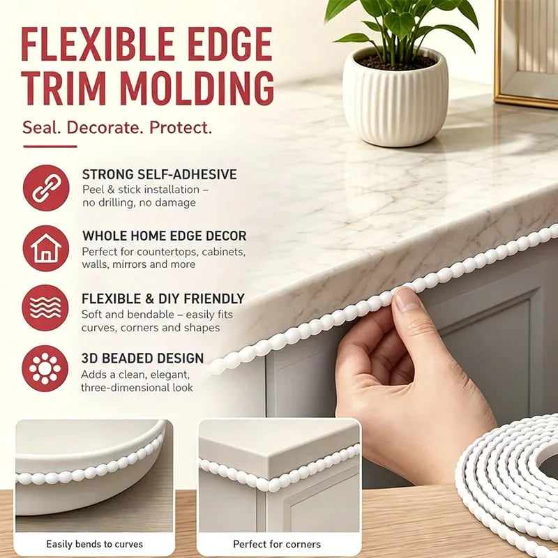 ✨ Peel & Stick Molding Trim for Custom-Look Walls