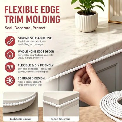 ✨ Peel & Stick Molding Trim for Custom-Look Walls