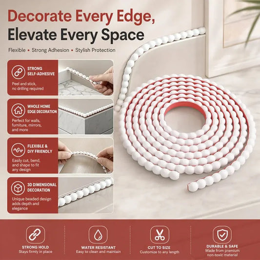 ✨ Peel & Stick Molding Trim for Custom-Look Walls