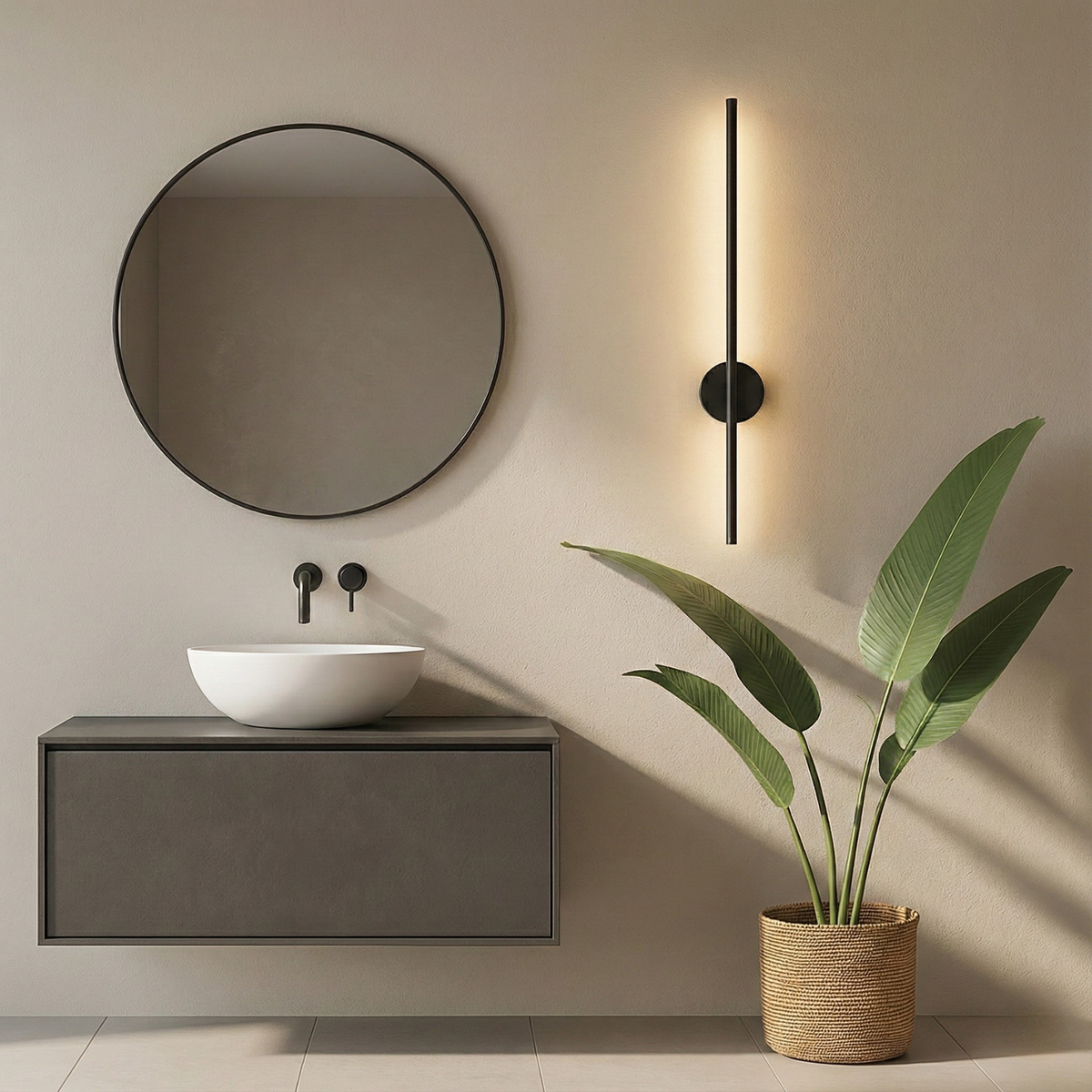 Luma Axis | Wireless LED Wall Sconce for Modern Living Room & Bedside