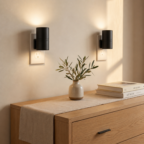 Luma One | Plug-In LED Night Light for Modern Room Decor & Hallways