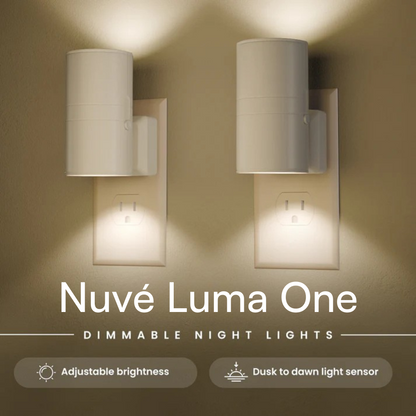 Luma One | Plug-In LED Night Light for Modern Room Decor & Hallways
