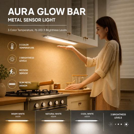 Aura Glow Bar | Minimalist Motion Sensor LED Light