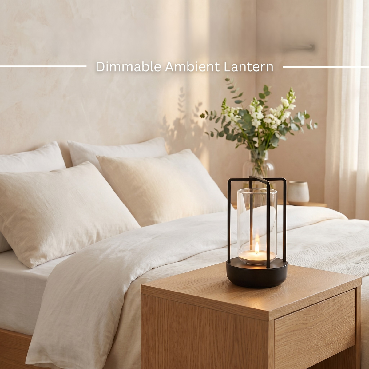 Sora Minimalist Lantern – Cordless Ambient LED Lamp