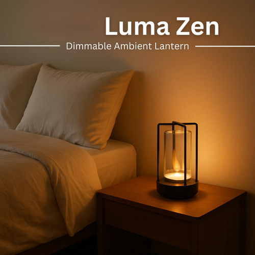 Sora Minimalist Lantern – Cordless Ambient LED Lamp