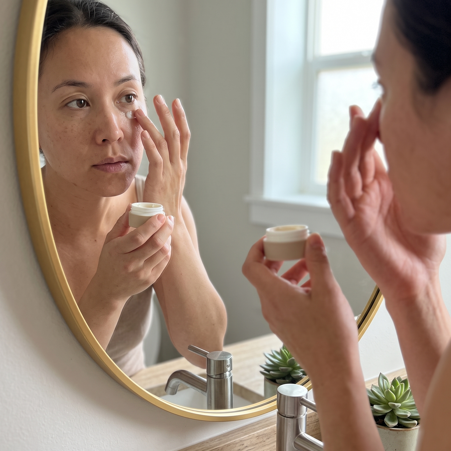 Aesthetic Round Wall Mirror
