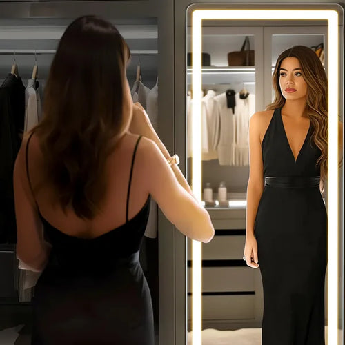 LED Full Length Mirror – 3 Color Lighting