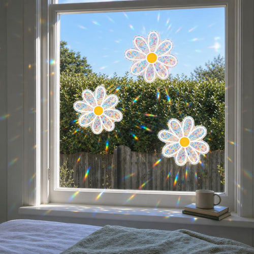 DaisyPrism™ Rainbow Suncatcher Window Stickers