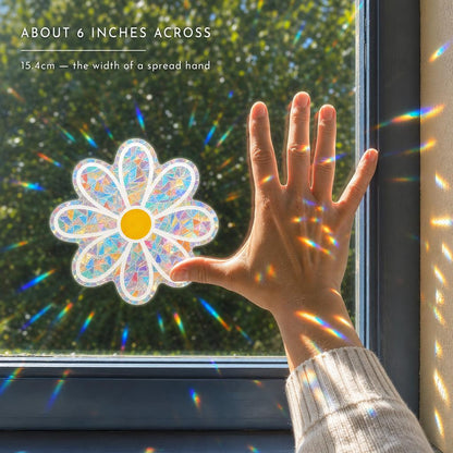 DaisyPrism™ Rainbow Suncatcher Window Stickers