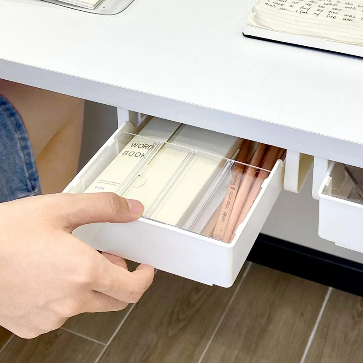 Under Table Stationary Storage Drawer
