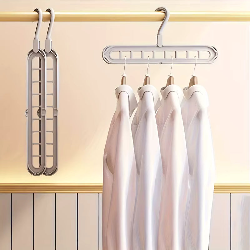Plastic 9-Hole Foldable Hangers